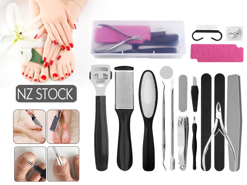 23Pcs Foot File Pedicure Kit Clearance - Clearance Carousel 1