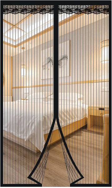 Insect Screen Fly mosquito Door Screen, DIY Magnetic Insect Door Black or White Carousel 2