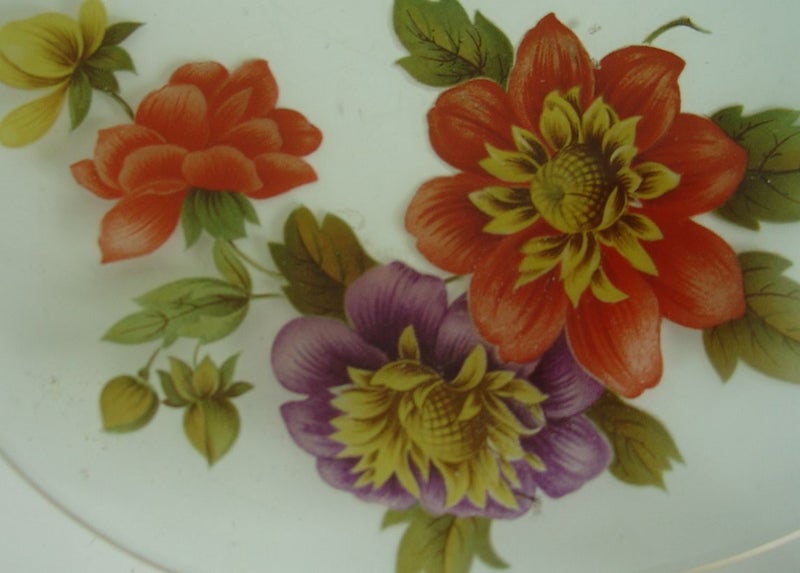 Chance Glass Two Mid Century Plates Carousel 7