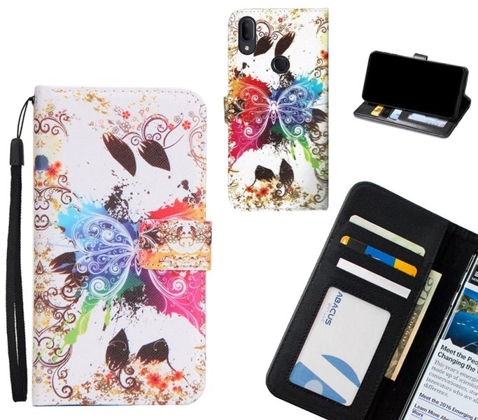 Alcatel 3v case card leather wallet case printed ID Trade Me