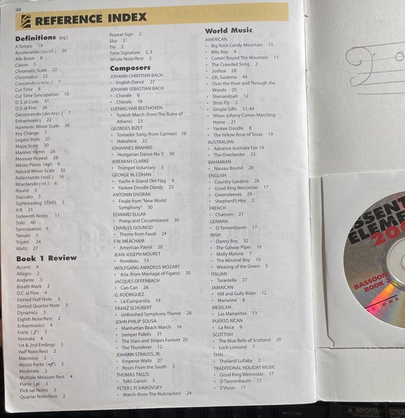 Essential Elements for Band Bassoon Book 2 with CD Carousel 3