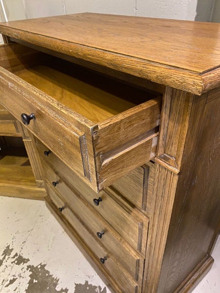 Treesa Solid Oak 5 Drawer Chest W90 *40% OFF* Carousel 4