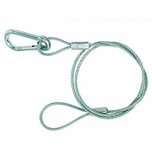 PLH232 :: Stainless steel cable r 3.2mm with safety snap hook Carousel 1