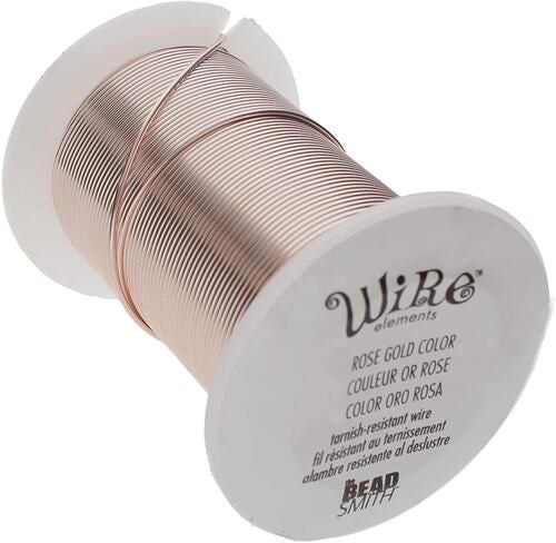 The Beadsmith Rose Gold Colour Wire 18 Gauge Carousel 2