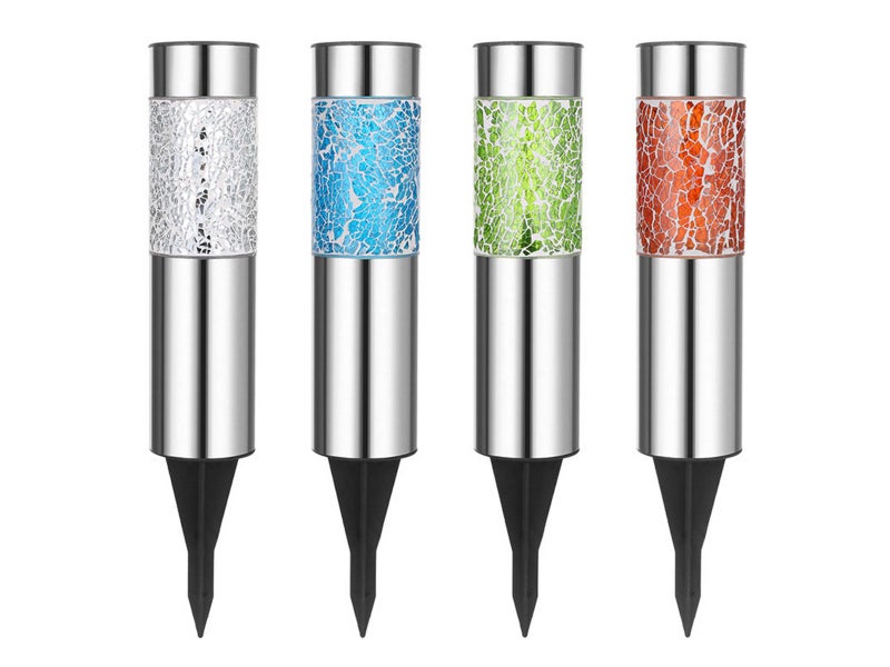 4 X Mosaic Solar Light Patio Lamp Solar Lighting Outdoor Garden Decor Carousel 2