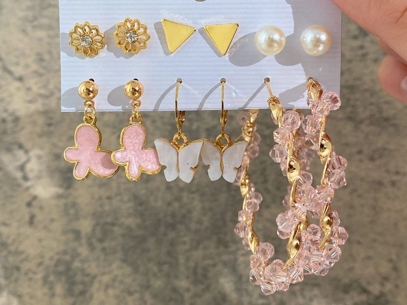 Earrings Studs Hoop Earrings 6 Set Carousel 4