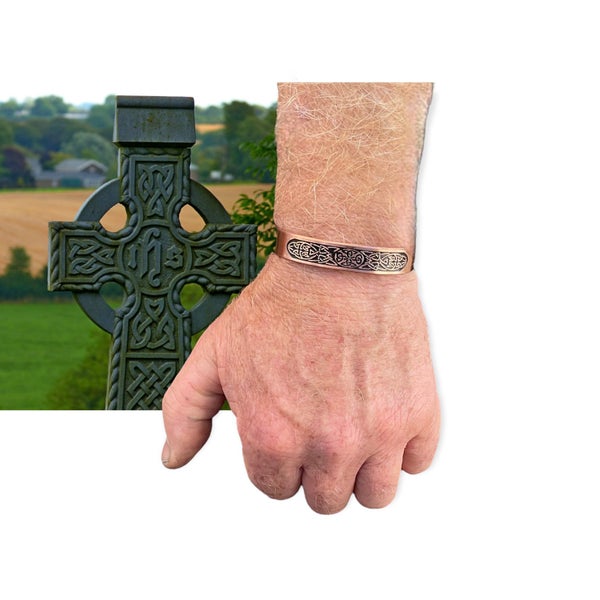 Copper band 100% solid Copper bracelet Celtic Banner 8 magnets Carousel 2