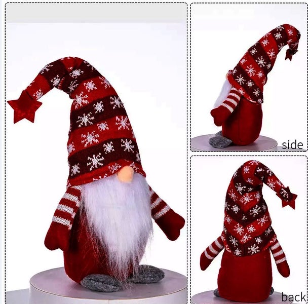 Snowflake Christmas Gnome - Red. Carousel 2