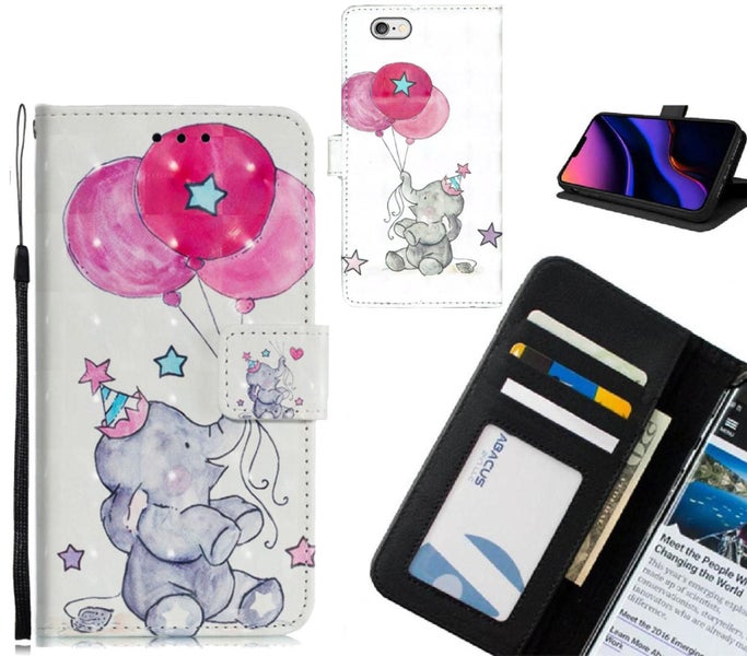 iphone 6 Case Leather Wallet Case 3D Pattern Printed Carousel 1