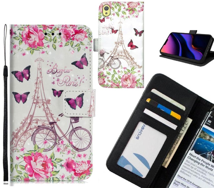 Sony Xperia XA Case Leather Wallet Case 3D Pattern Printed Carousel 1