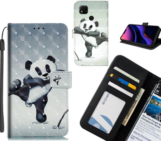 Xiaomi Redmi 10A Case Leather Wallet Case 3D Pattern Printed Carousel 1