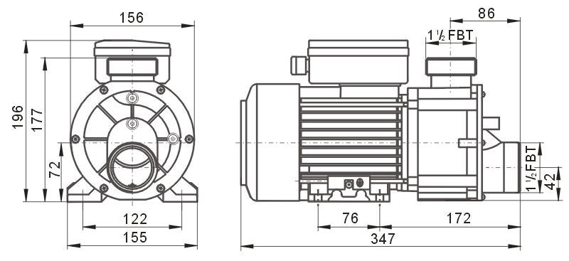 1.0HP SPA POOL AND BATHTUB PUMP- MOST RELIABLE PUMP- DH1.0 Carousel 4
