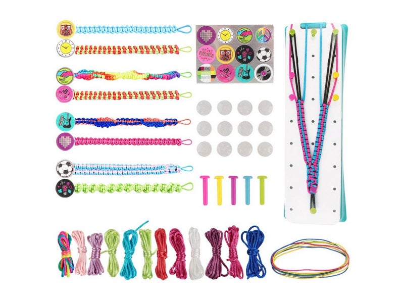 Girls DIY Braiding Bracelet Set Charm Bracelet Making Kit Jewellery Making Kit Carousel 6
