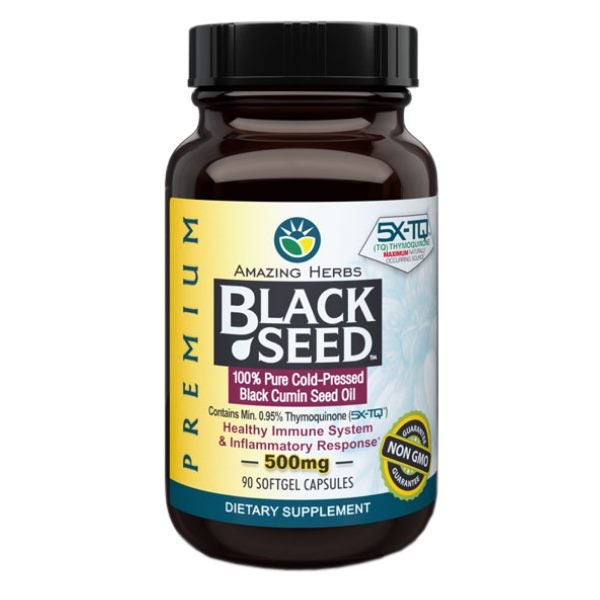 Black Seed Oil Premium 500mg - 90 Softgels Carousel 1