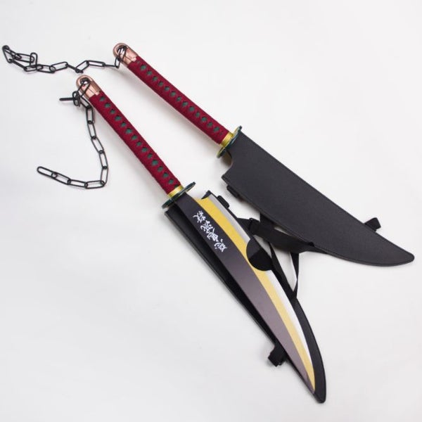 Demon Slayer Tengen Uzui Sound Breathing Sword Knife Set Carousel 2