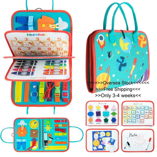 Toddler Busy Board Preschool Children Intelligence Learning Toys-2211221 Carousel 1