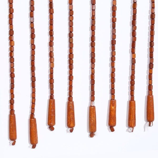 31 Lines Handmade Beaded Wooden Doorway Curtain Wooden Blinds Carousel 5