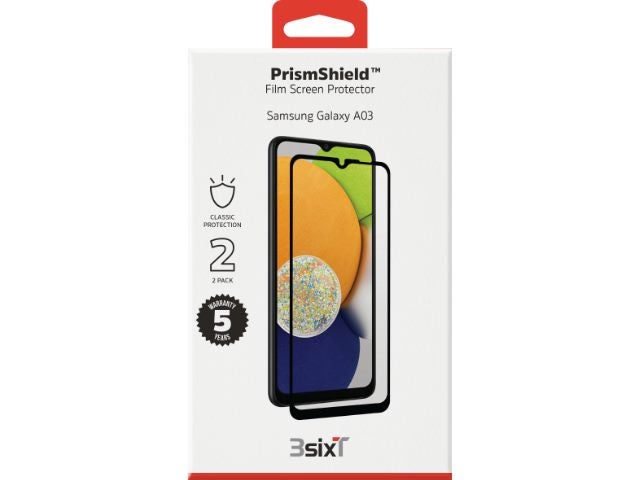 Samsung A03 3sixT PrismShield Classic Glass Screen Protector Carousel 1