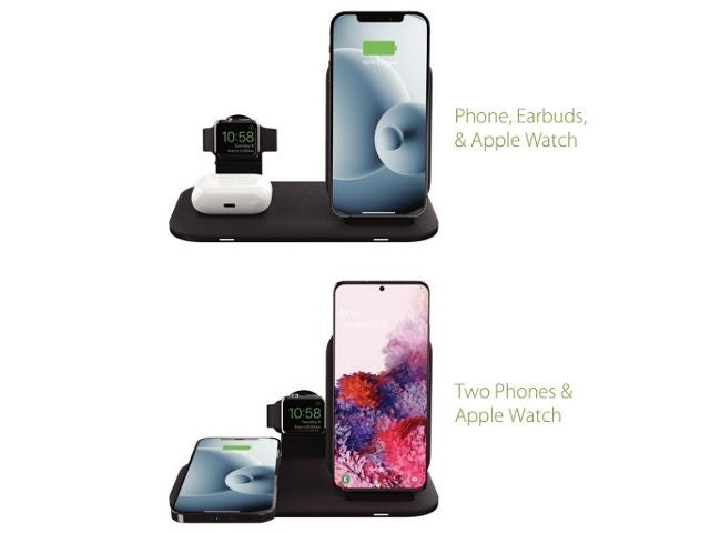 Mophie Universal Wireless Charging Stand+ Black AU (2in1 BYO) Carousel 3