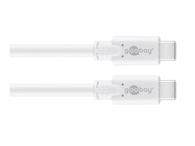 Goobay USB-C 3.2 generation 1 cable white 1.0m Carousel 1