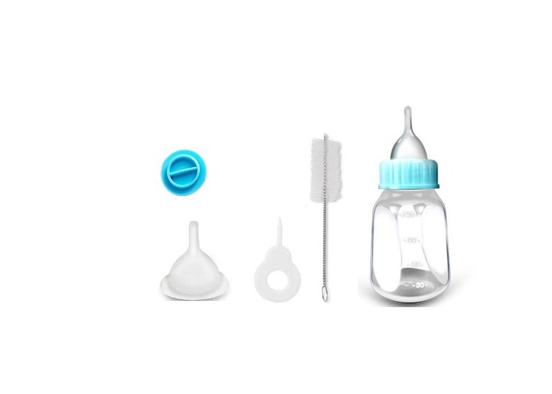 PTN 120ml Pet Nursing Bottle Kits Feeding Nipple Newborn Kittens Puppies Rabbit Carousel 1