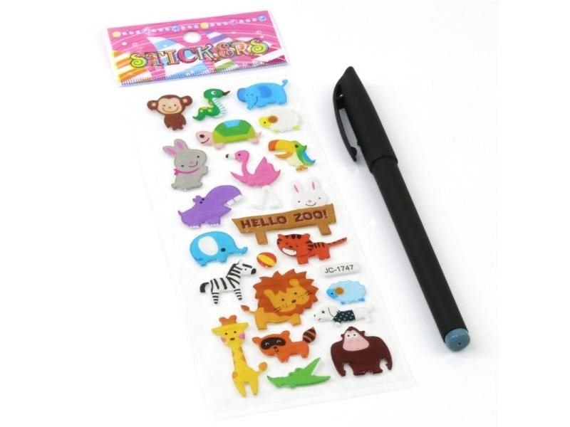 20 Sheets 3D Stickers For Kids Toddlers 500 Puffy Stickers Variety Pack For Carousel 2