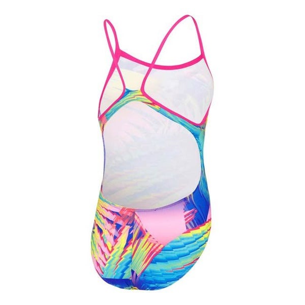 Speedo Girls Tropical Fuse Thinstrap Muscleback One Piece Carousel 2