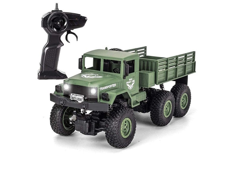 RC Military Truck, Off-Road Remote Control Car 2.4Ghz 4WD 1:18 Carousel 1