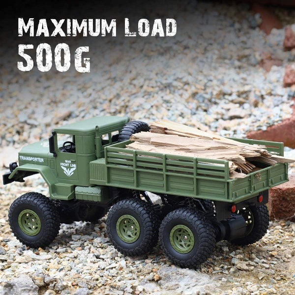 RC Military Truck, Off-Road Remote Control Car 2.4Ghz 4WD 1:18 Carousel 2