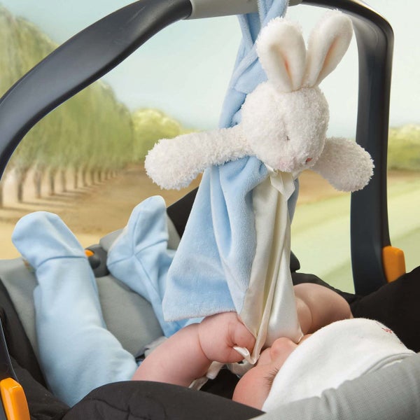 Bunnies By The Bay Bye Bye Buddy Travel Blanket - Blue Carousel 2