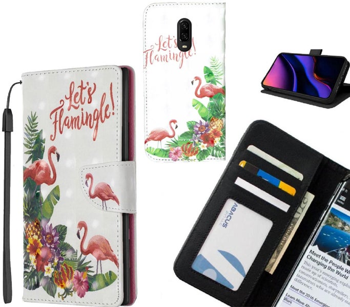 OnePlus 6T Case Leather Wallet Case 3D Pattern Printed Carousel 1