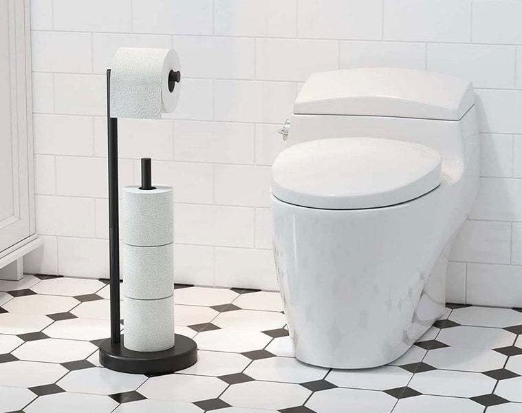 Free Standing Toilet Paper Roll Holder Stand - Toilet Paper Stand - Brand New Carousel 2