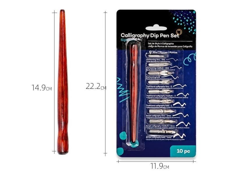 9 Dainayw Calligraphy Nibs Dip Pen Set For Art Drawing Carousel 1