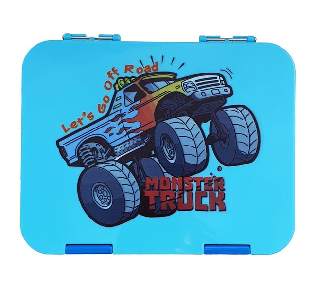 MAXI Bento 4/6 Leakproof Lunchbox, Monster Truck Carousel 1