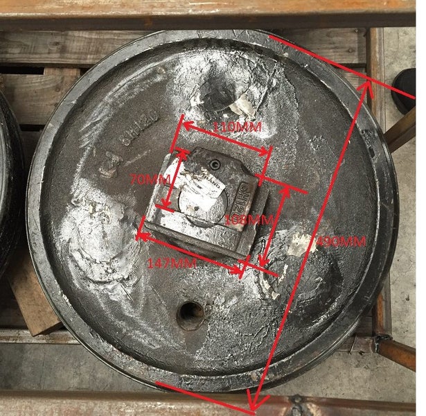 Digger Idler for Sumitomo SH120 part no: KNA0540Z-C, KNA0375 Carousel 1