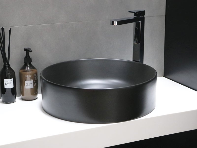 Kube 45 Round Vessel Basin Matt Black *Run Out Model* Was $1199 Carousel 1