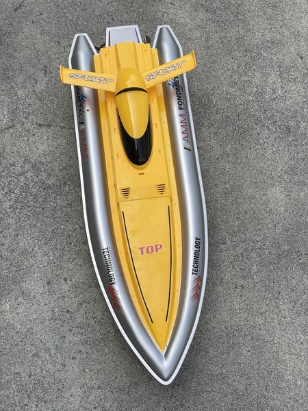 80CM High-Speed RC Racing Boat |18KM/H Waterproof Design |80m Range|Kids/Adults Carousel 1