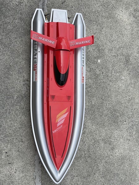 Racing Boat - 80CM Large Size RC Electric High-Powered - Red Carousel 1
