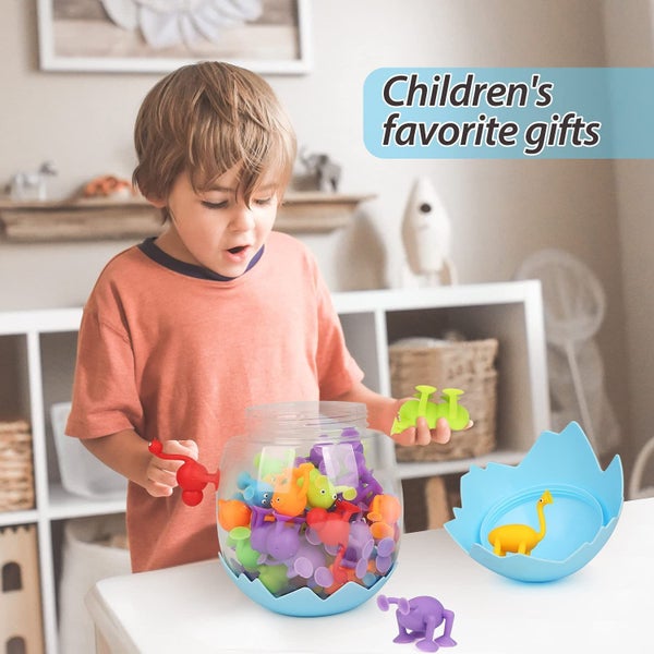 Suction Toys 40 Pcs Kids Bath Toys Sensory Toy Carousel 2