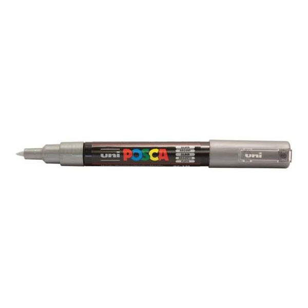 Uni Posca Marker 0.7mm Ultra-Fine Round Tip Assorted Pack 12 PC-1M Carousel 19
