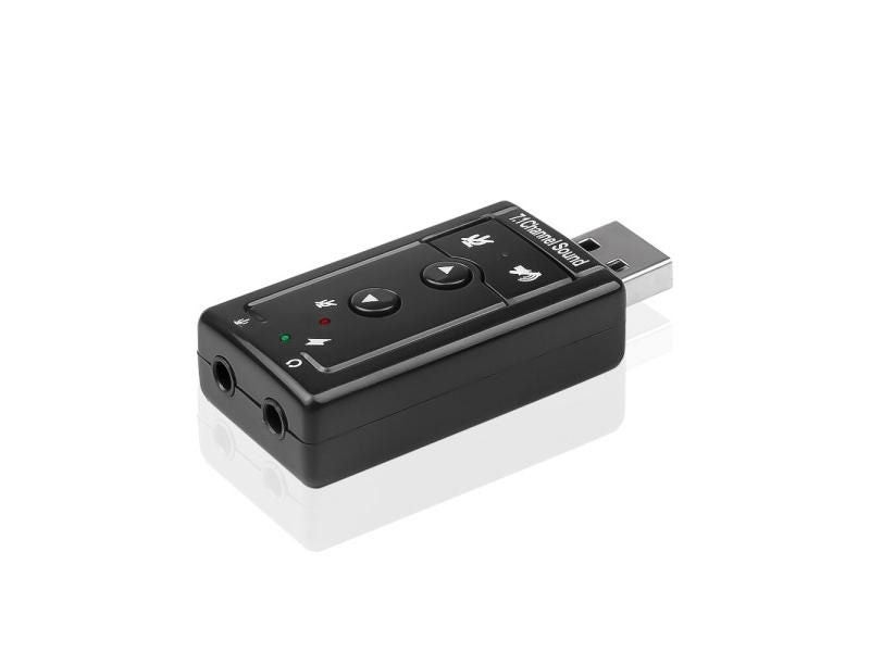 Kebidumei 7.1CH USB Audio Sound Card With 3.5mm Jack For Laptop Carousel 1