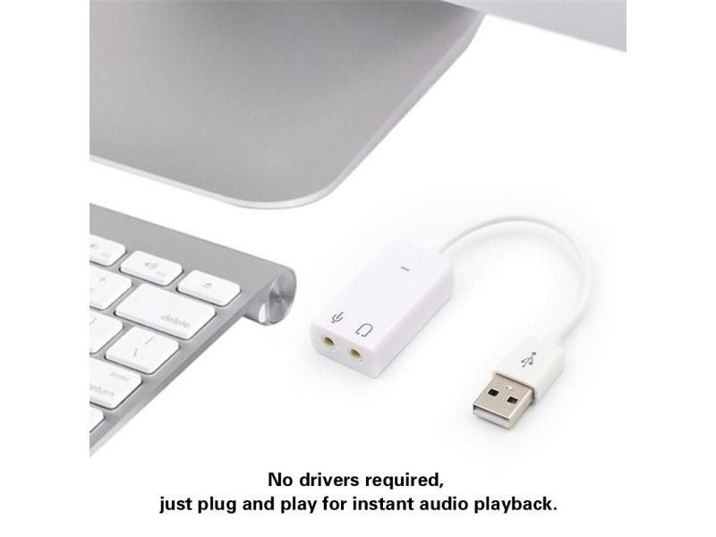 External USB Sound Card 7.1 Adapter For Laptop PC With 3.5mm Jack Carousel 1