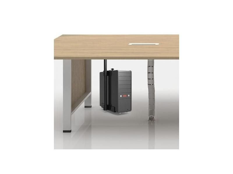 360 Degree Universal PC Case Holder Under Desk CPU Stand Hanging Adjustable Carousel 1