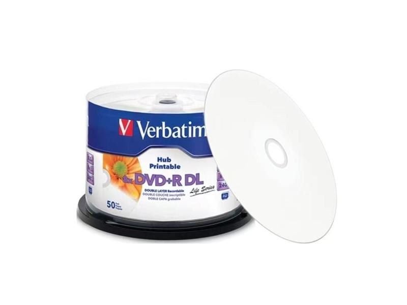 Blank media dvd+r 8.5gb dual layer d9 8x 240min