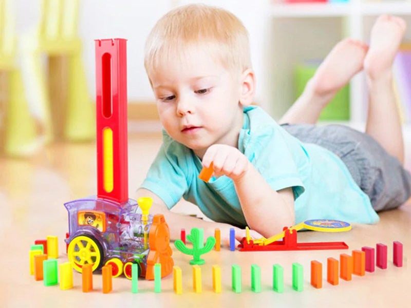 Dominos Blocks Lying Train Clearance - Clearance Carousel 2