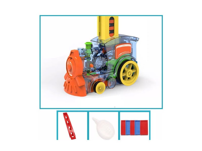 Dominos Blocks Lying Train Clearance - Clearance Carousel 7