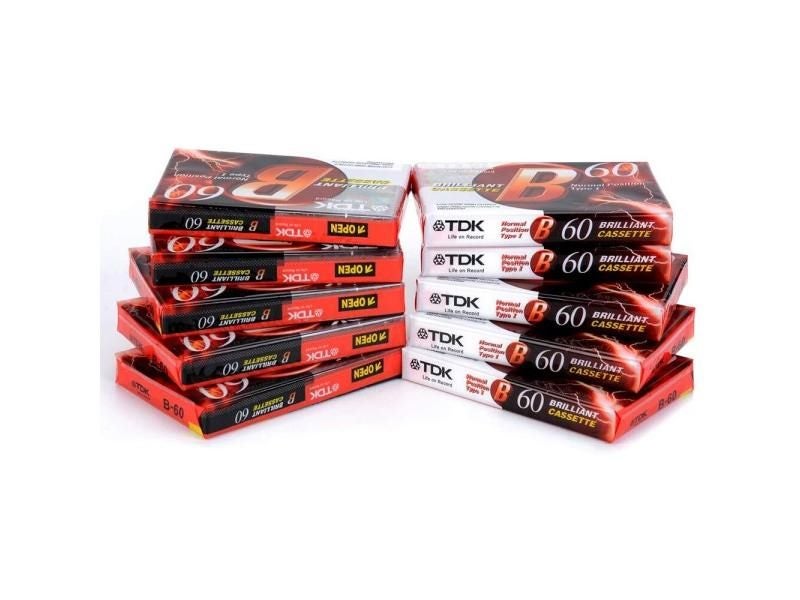1pcs Standard Cassette Blank Tape Player Empty 60 Minutes Magnetic Audio Tape Carousel 1