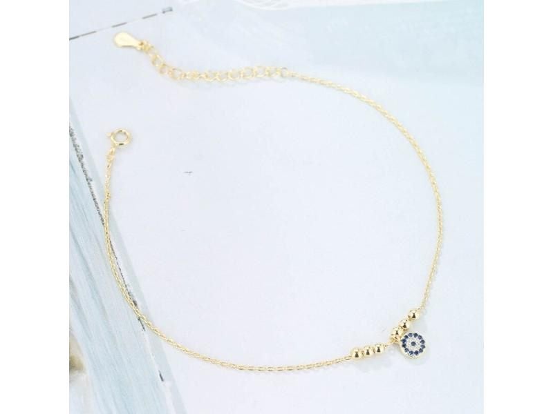 Summer 925 Sterling Silver Chain Anklets For Women Beach Party Foot Jewelry Carousel 1