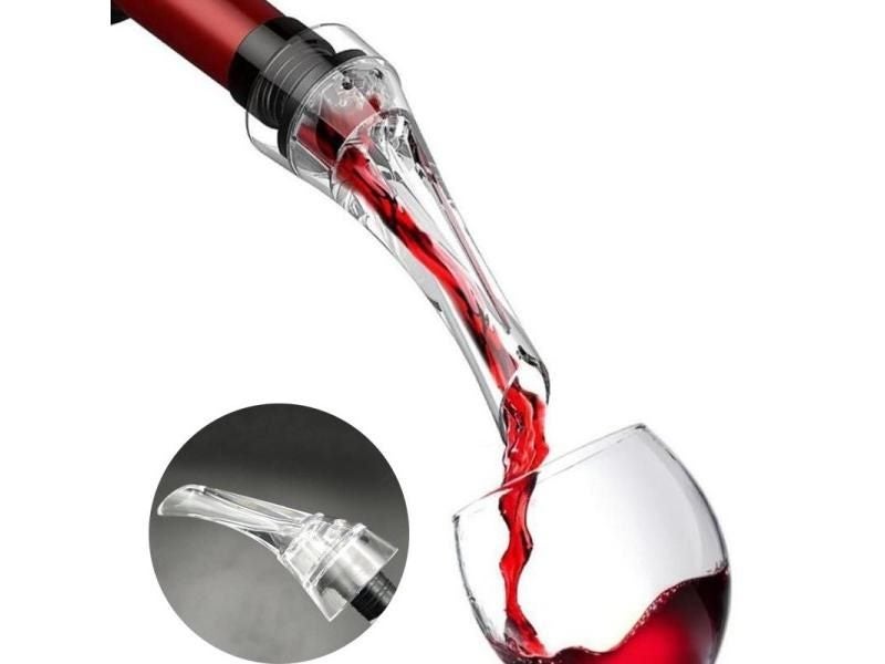 Wine Decanter Red Wine Aerating Pourer Spout Pump Filter Carousel 1