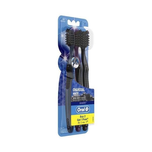 Oral-B Cross Action Charcoal Toothbrush - 3 Pack Carousel 2